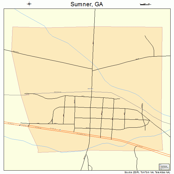 Sumner, GA street map