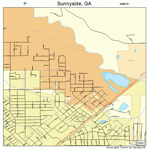 Sunnyside, GA street map