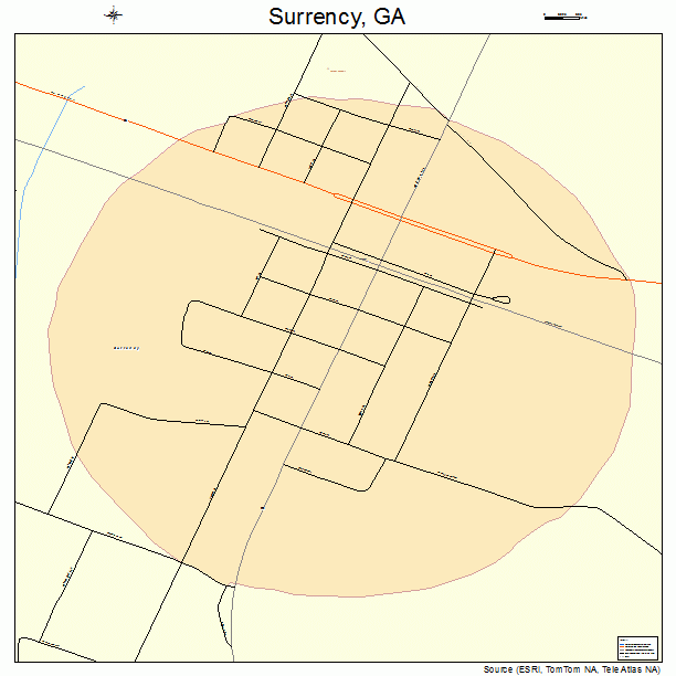 Surrency, GA street map