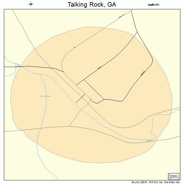 Talking Rock, GA street map