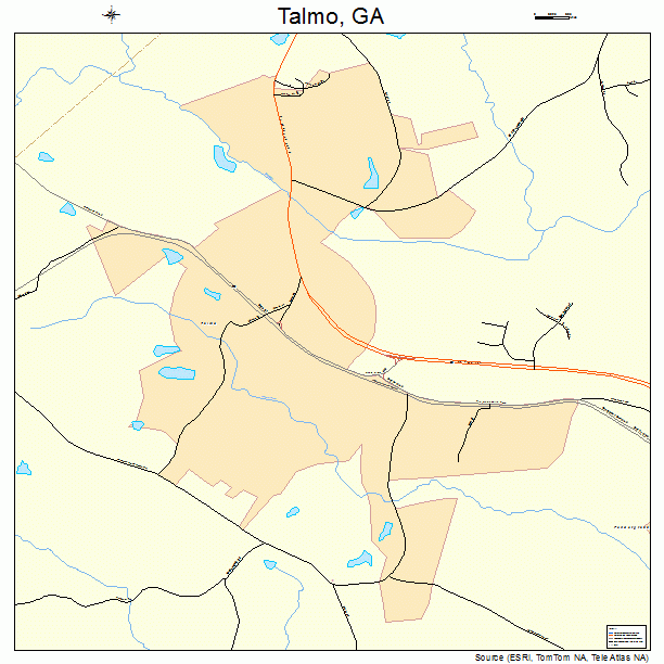 Talmo, GA street map