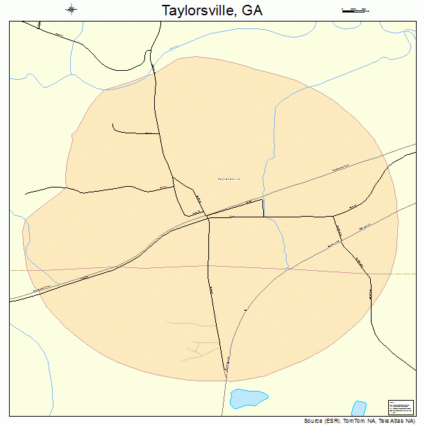 Taylorsville, GA street map