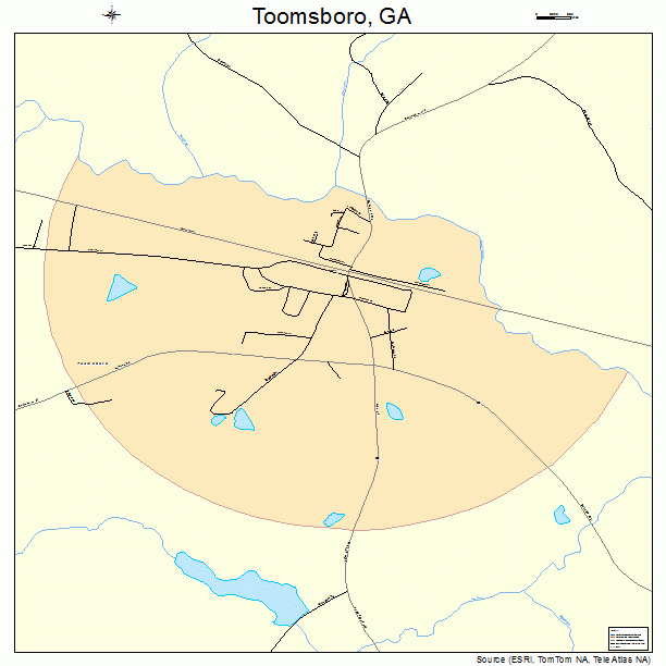 Toomsboro, GA street map