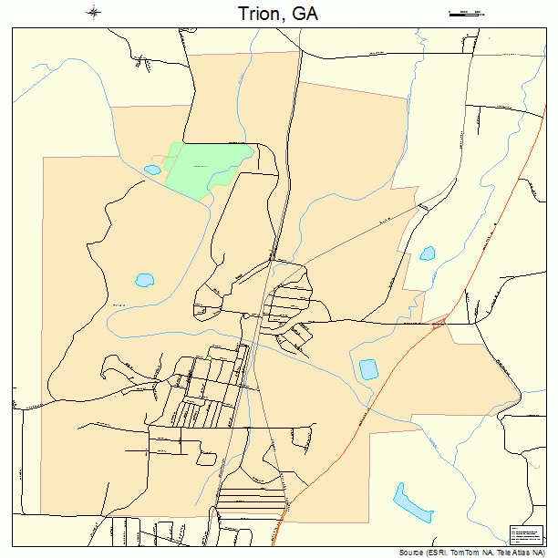 Trion, GA street map