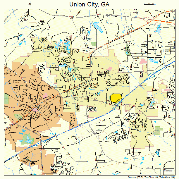 Union City, GA street map