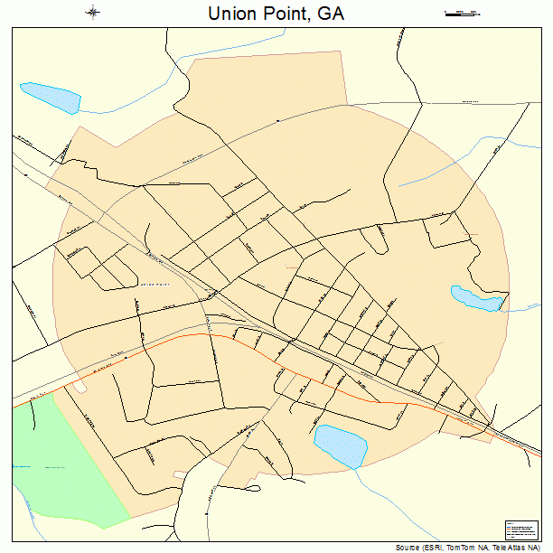Union Point, GA street map