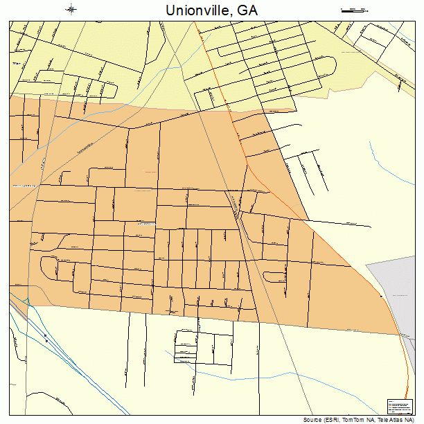 Unionville, GA street map