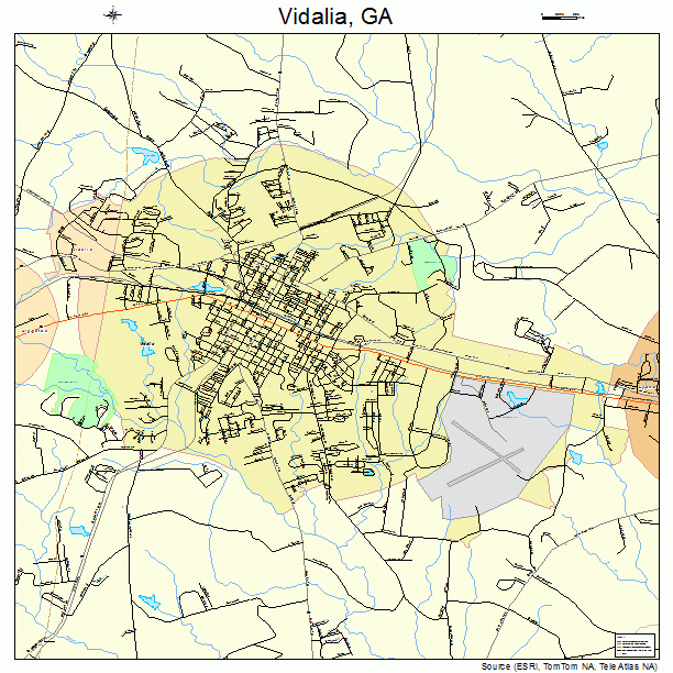 Vidalia, GA street map