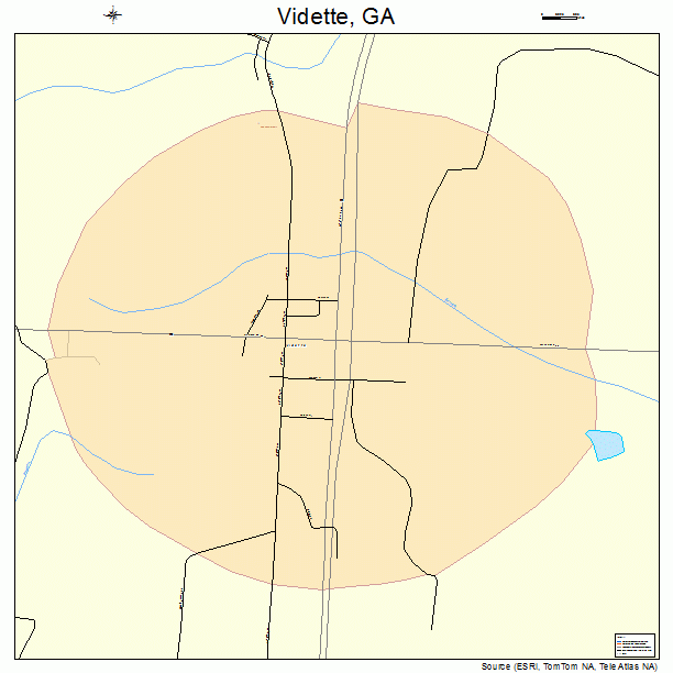 Vidette, GA street map