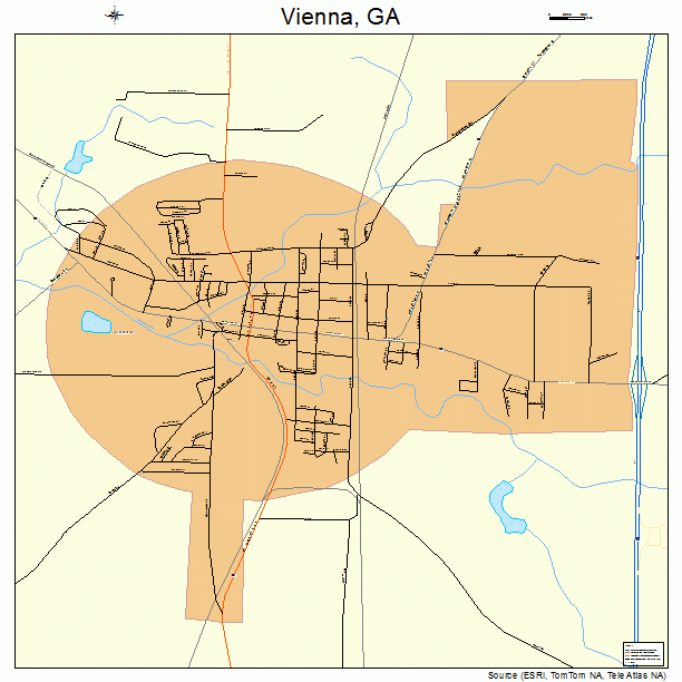 Vienna, GA street map