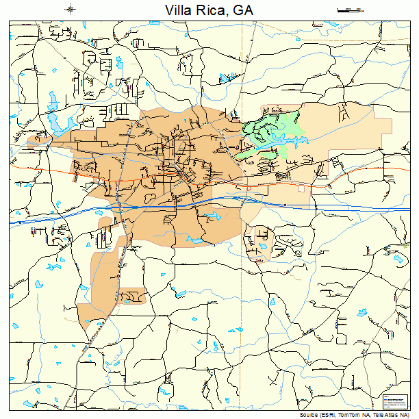 Villa Rica, GA street map