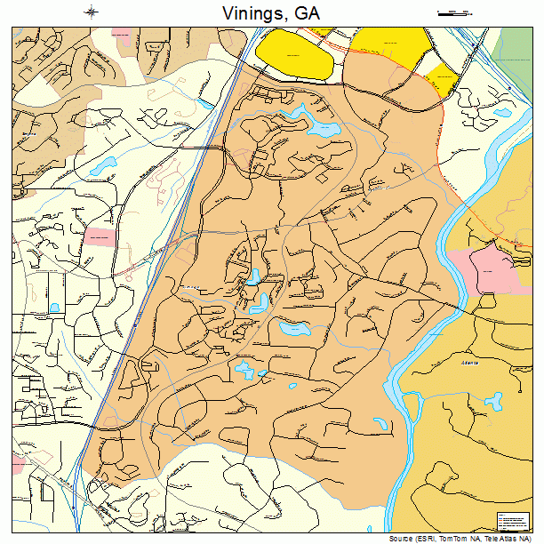 Vinings, GA street map