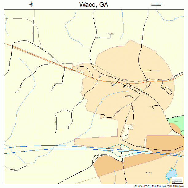 Waco, GA street map