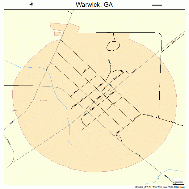 Warwick, GA street map