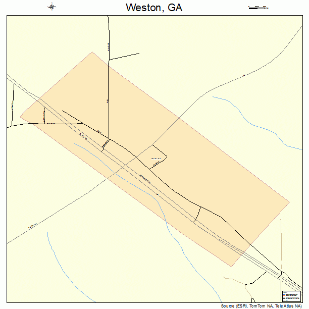 Weston, GA street map