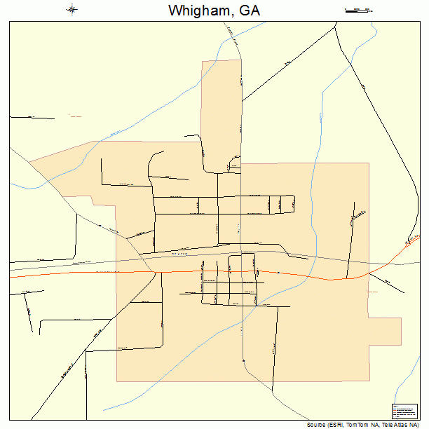 Whigham, GA street map