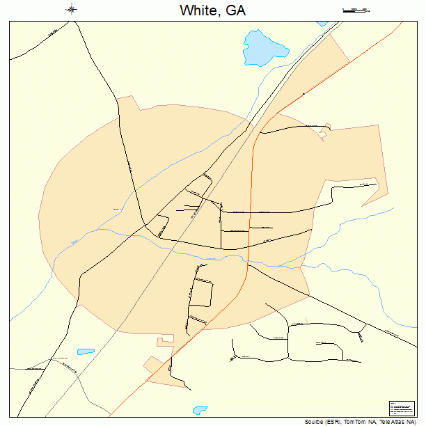 White, GA street map