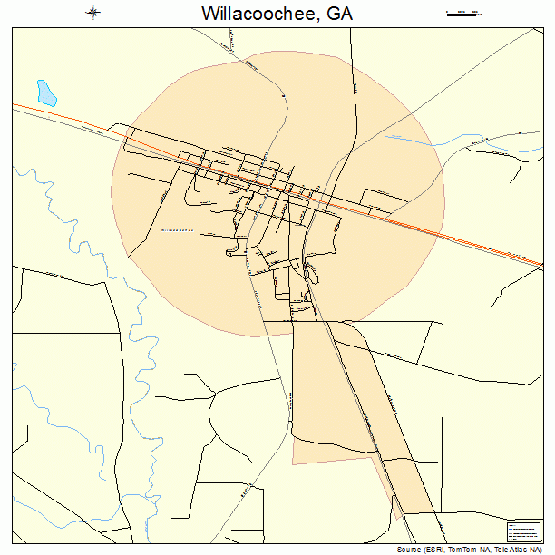 Willacoochee, GA street map