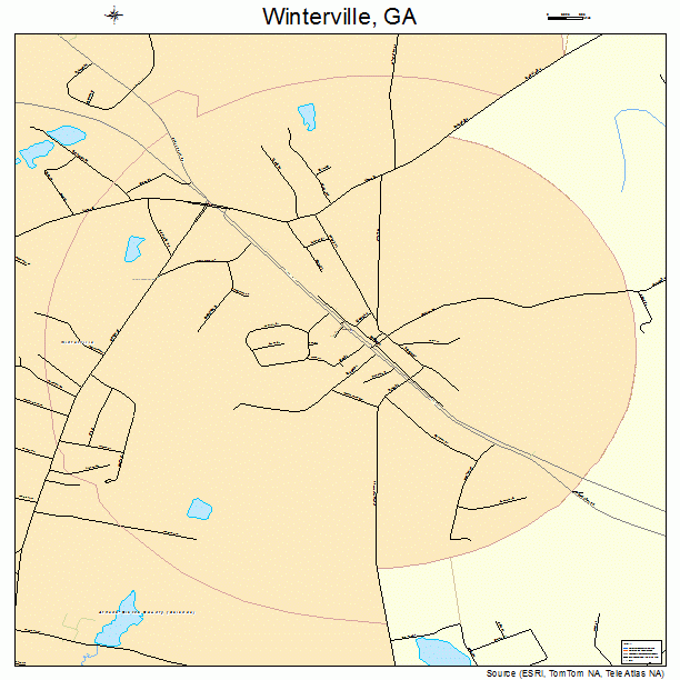 Winterville, GA street map