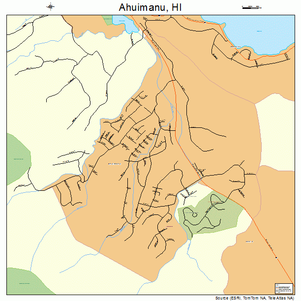 Ahuimanu, HI street map