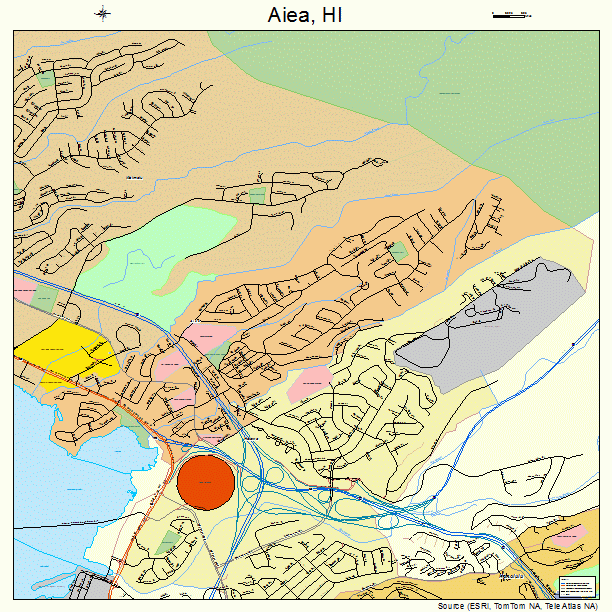 Aiea, HI street map