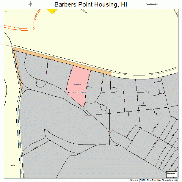 Barbers Point Housing, HI street map