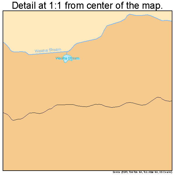 Holualoa, Hawaii road map detail