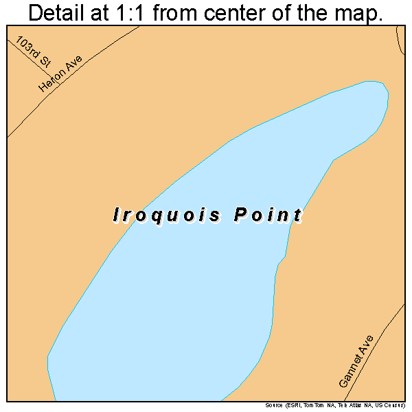 Iroquois Point, Hawaii road map detail