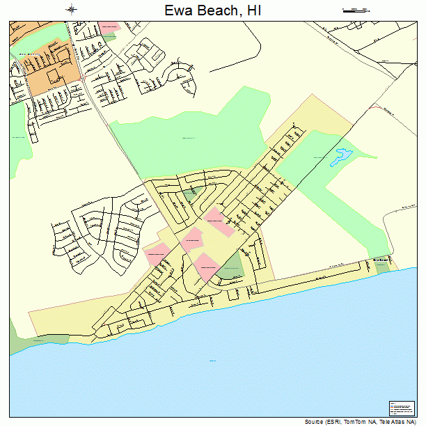 Ewa Beach, HI street map