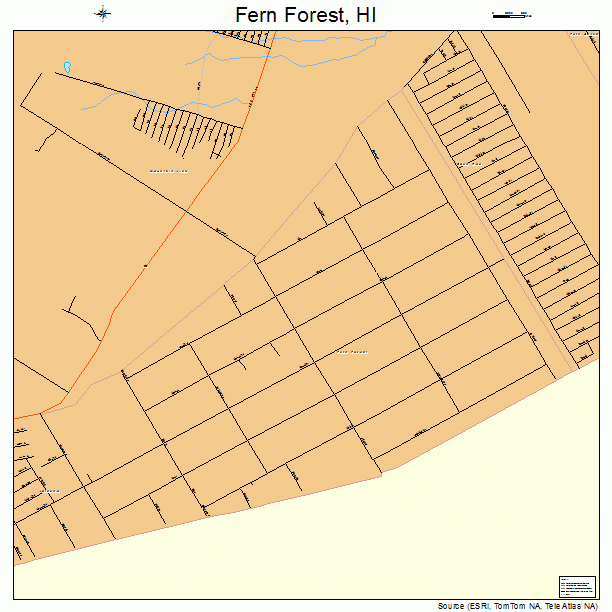 Fern Forest, HI street map