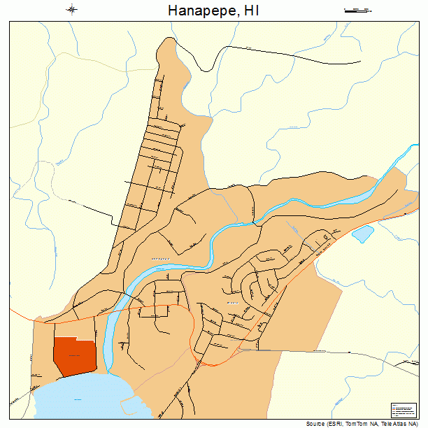 Hanapepe, HI street map