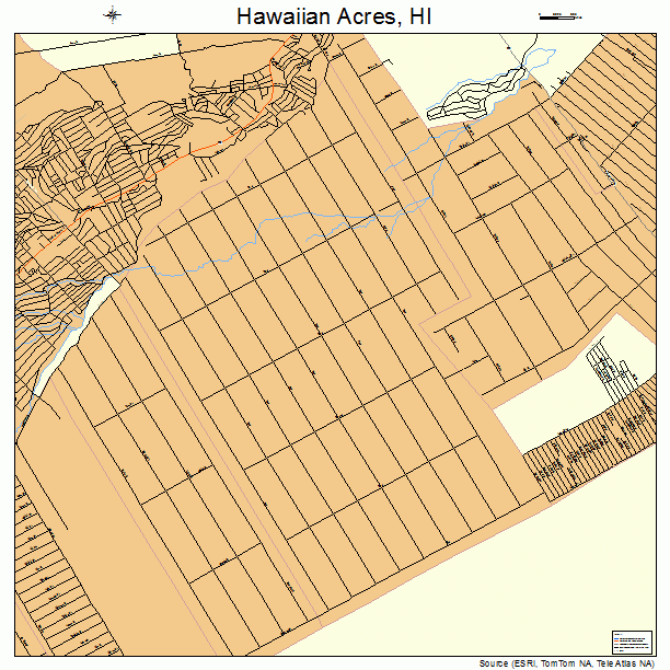 Hawaiian Acres, HI street map