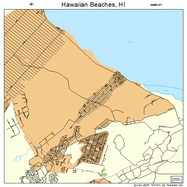 Hawaiian Beaches, HI street map