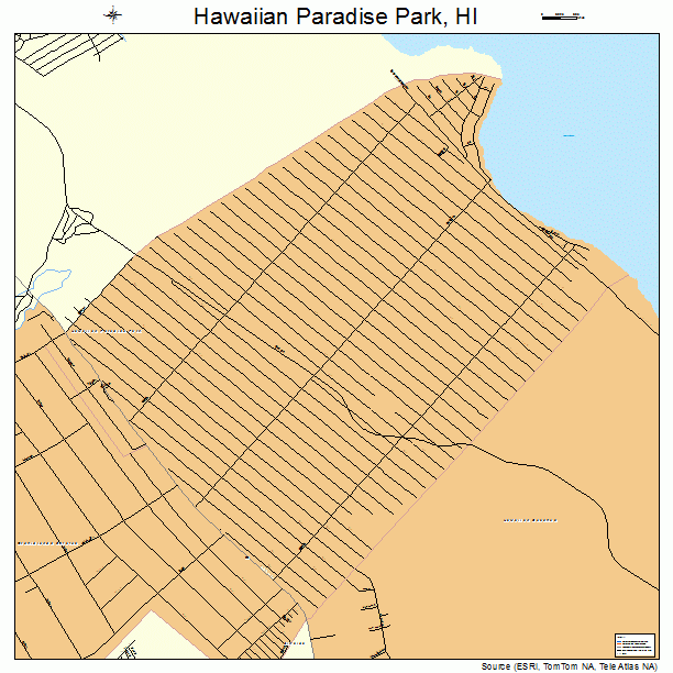 Hawaiian Paradise Park, HI street map