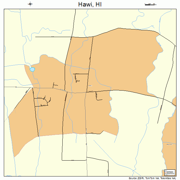 Hawi, HI street map