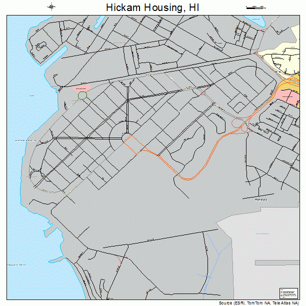 Hickam Housing, HI street map