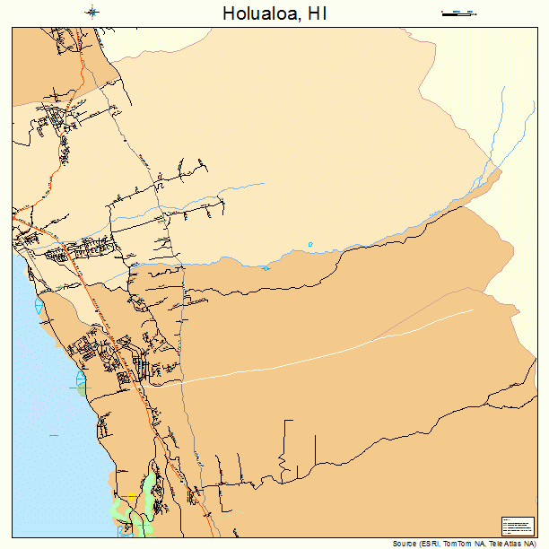 Holualoa, HI street map