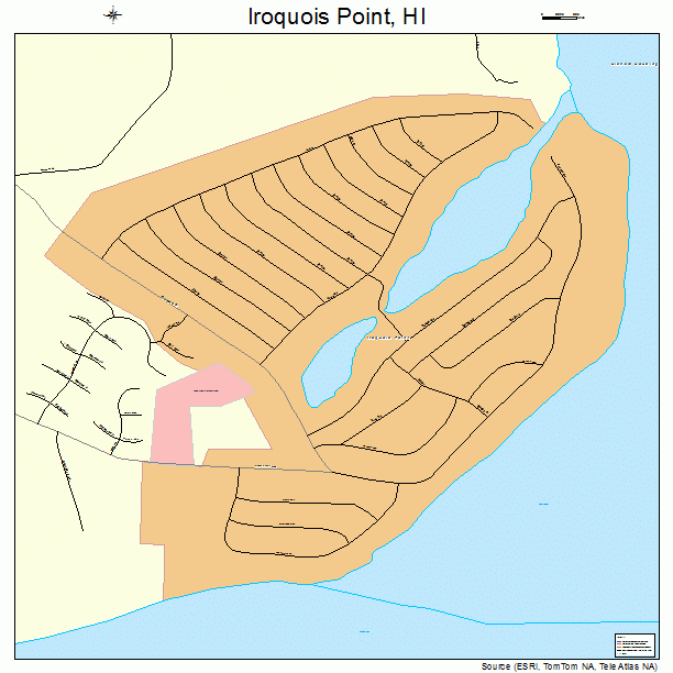 Iroquois Point, HI street map