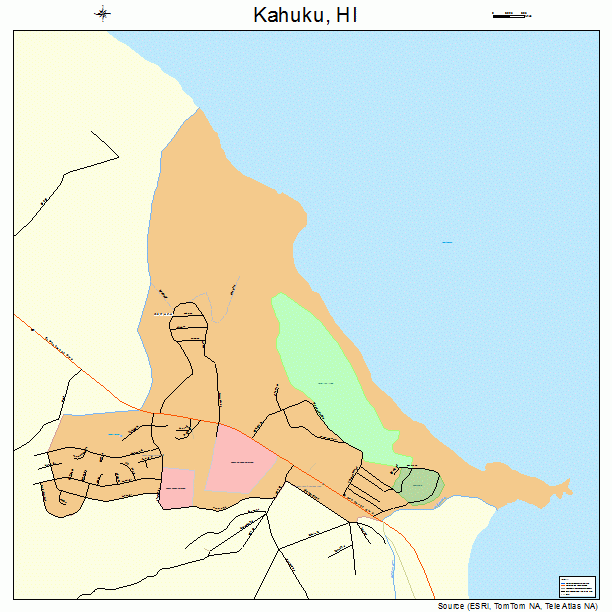 Kahuku, HI street map