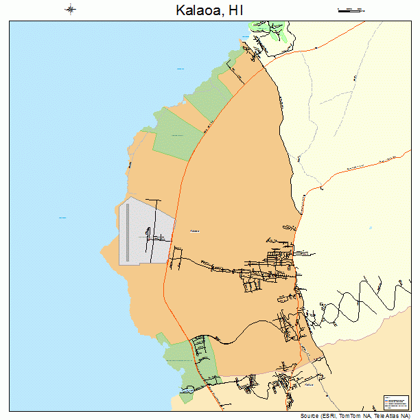 Kalaoa, HI street map