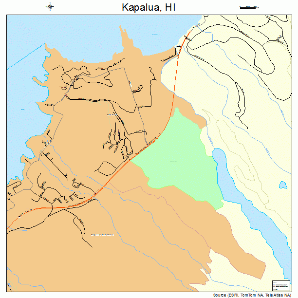 Kapalua, HI street map