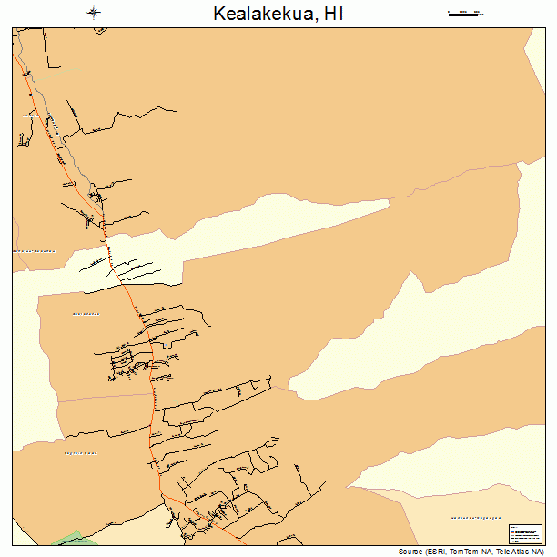 Kealakekua, HI street map