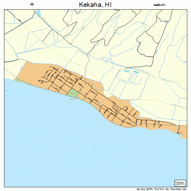 Kekaha, HI street map