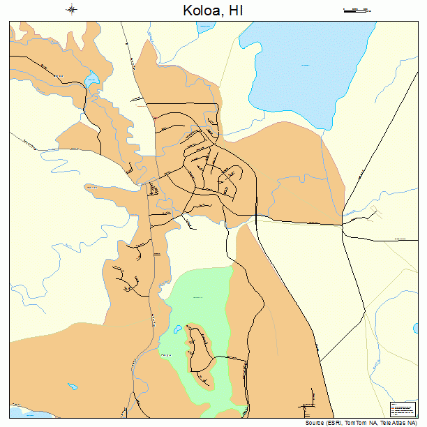 Koloa, HI street map