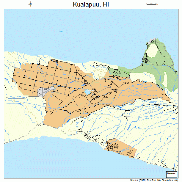 Kualapuu, HI street map