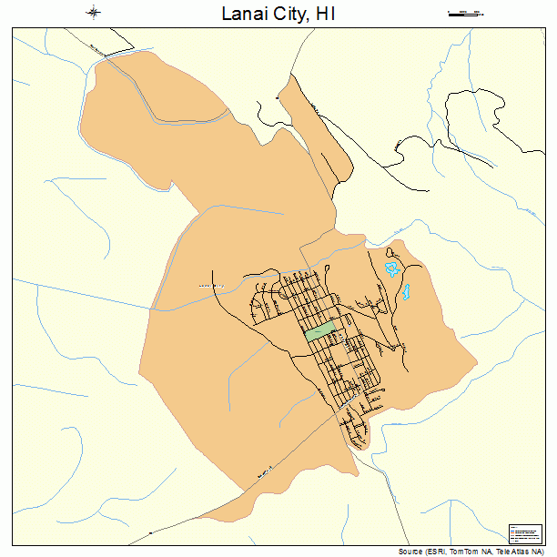 Lanai City, HI street map