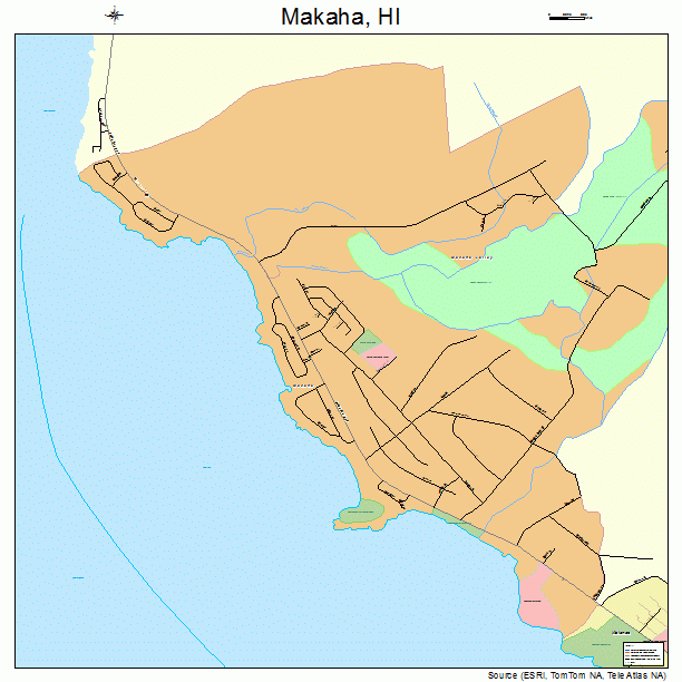 Makaha, HI street map