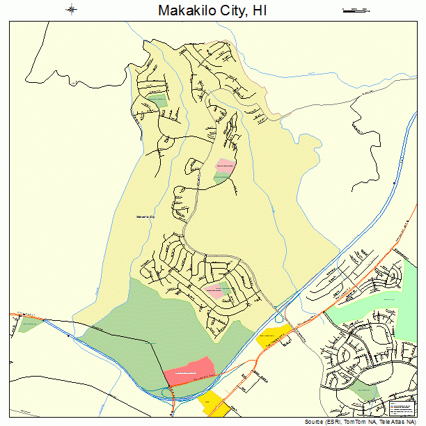 Makakilo City, HI street map