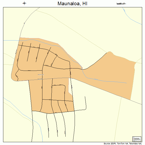 Maunaloa, HI street map