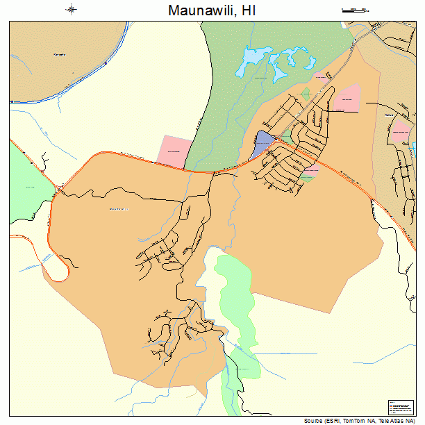 Maunawili, HI street map